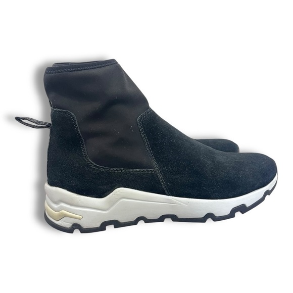 Opening Ceremony Black/White Suede Leather Anhabbel High Top Chunky Sneakers - Picture 10 of 16